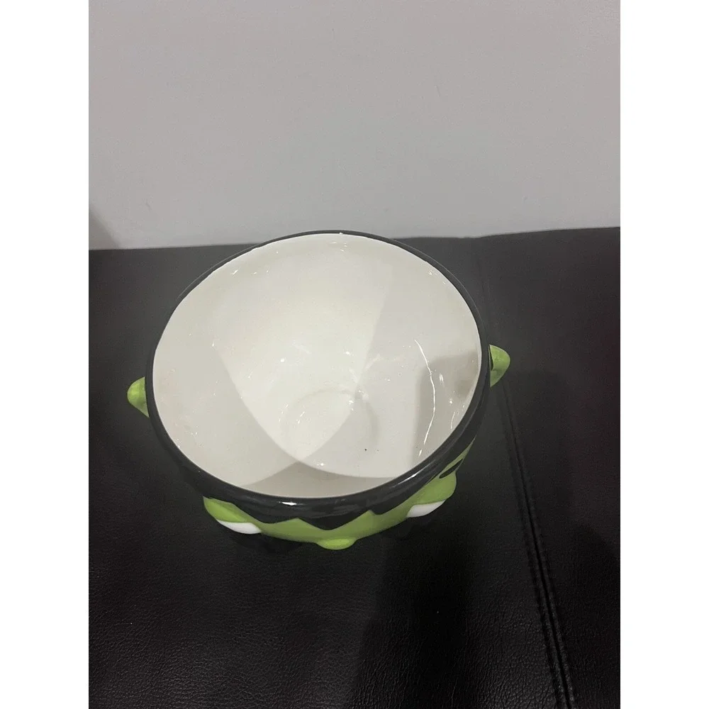 Frankenstein Halloween Ceramic Candy Bowl Planter 5.5